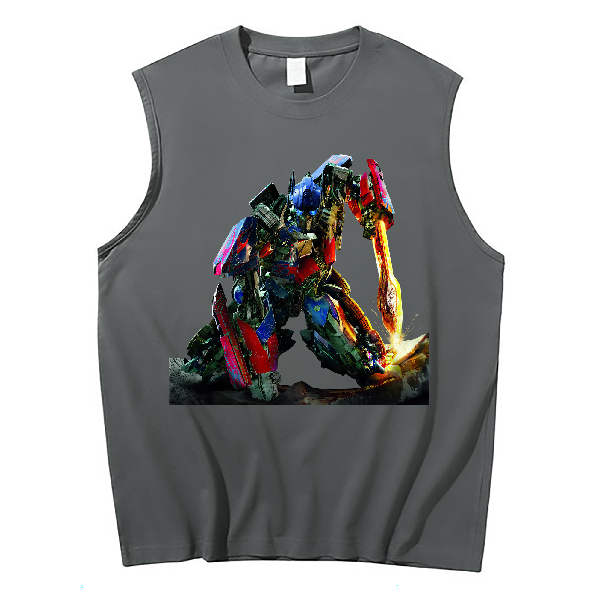 （画像用） Transformers トランスフォーマー コットン100％タンクトップ（フロントプリント）